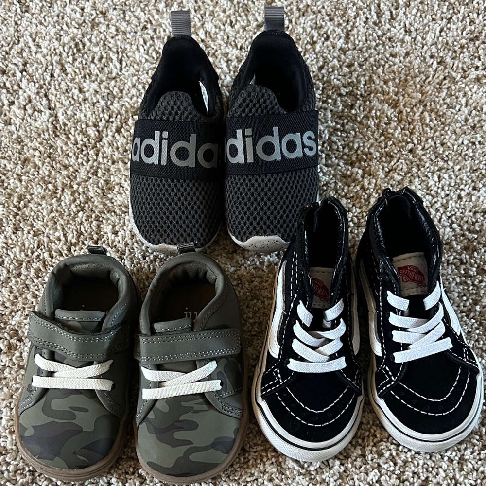 Carters, Converse, Adidas baby shoes